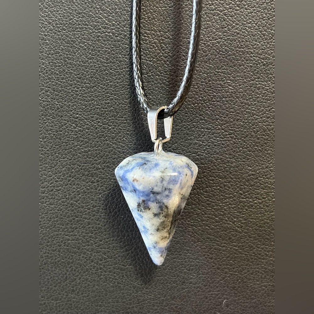 Assorted Spear Shaped Faceted Gemstone Pendant Necklace - Women Jewelry